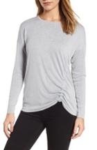 Women's Nic+zoe Snowfall Drawcord Top - Grey