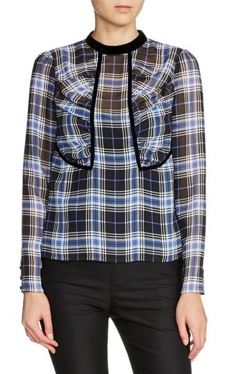 Women's Maje Lancho Floaty Check Blouse