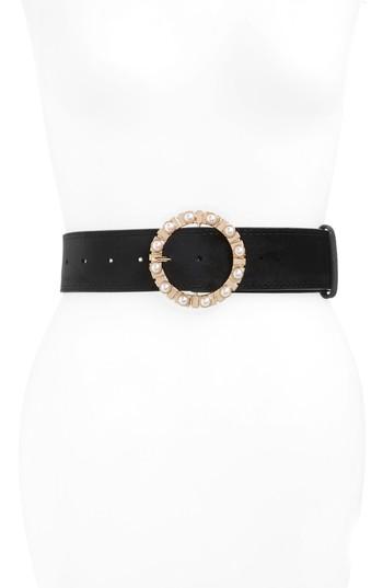 Women's Leith Imitation Pearl Buckle Belt