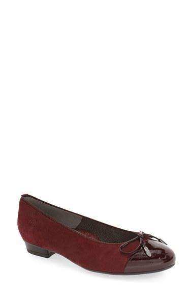 Women's Ara 'betty' Cap Toe Flat