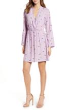 Women's All In Favor Lily Surplice Dress, Size - Purple