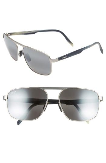Men's Maui Jim Barrier Reef 62mm Polarizedplus2 Sunglasses - Black/ Grey