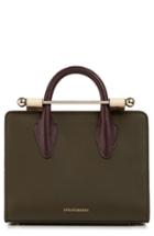 Strathberry Nano Tricolor Leather Satchel -