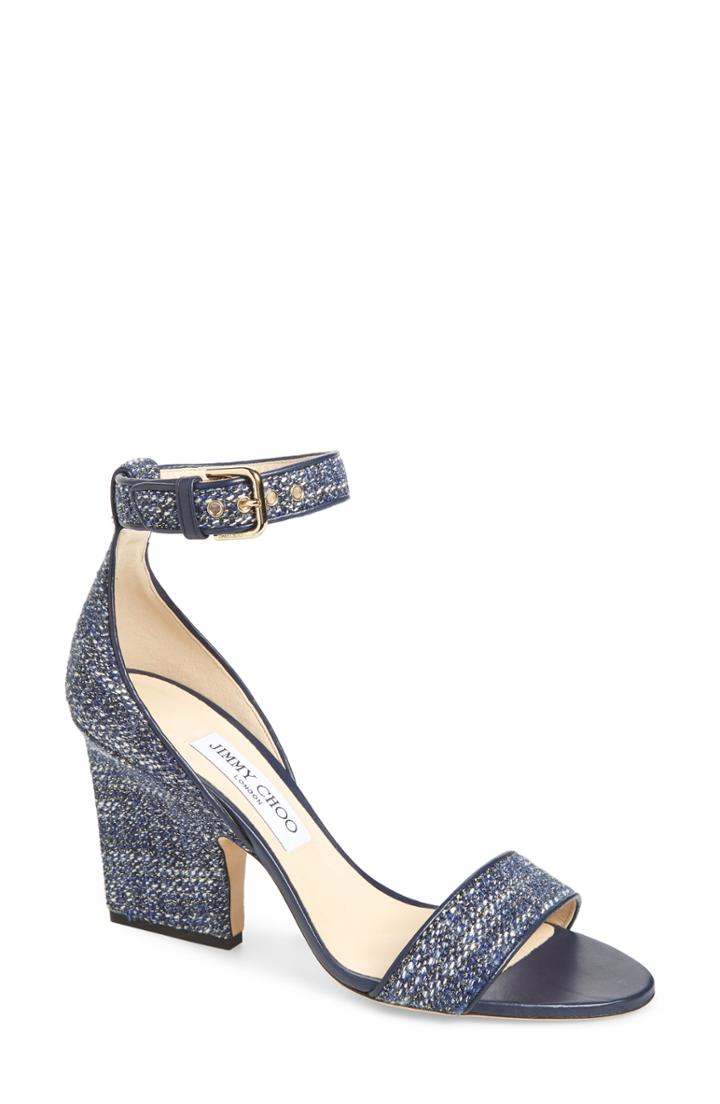 Women's Jimmy Choo Edina Ankle Strap Sandal Us / 36eu - Blue