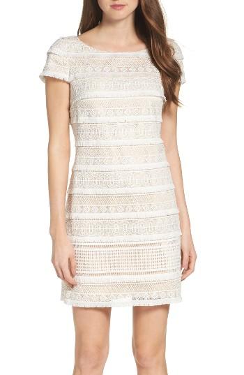 Women's Eliza J Lace Shift Dress - Ivory
