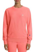 Women's Champion Reverse Weave Crewneck Sweatshirt - Pink