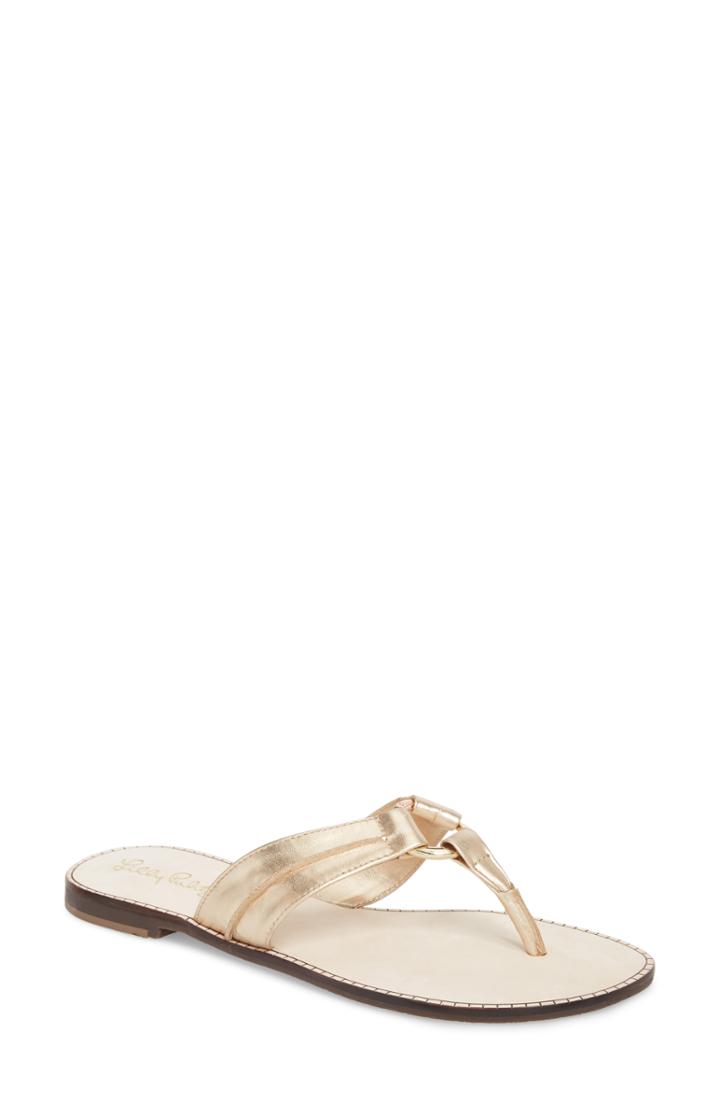Women's Lilly Pulitzer Mckim Metallic Flip Flop