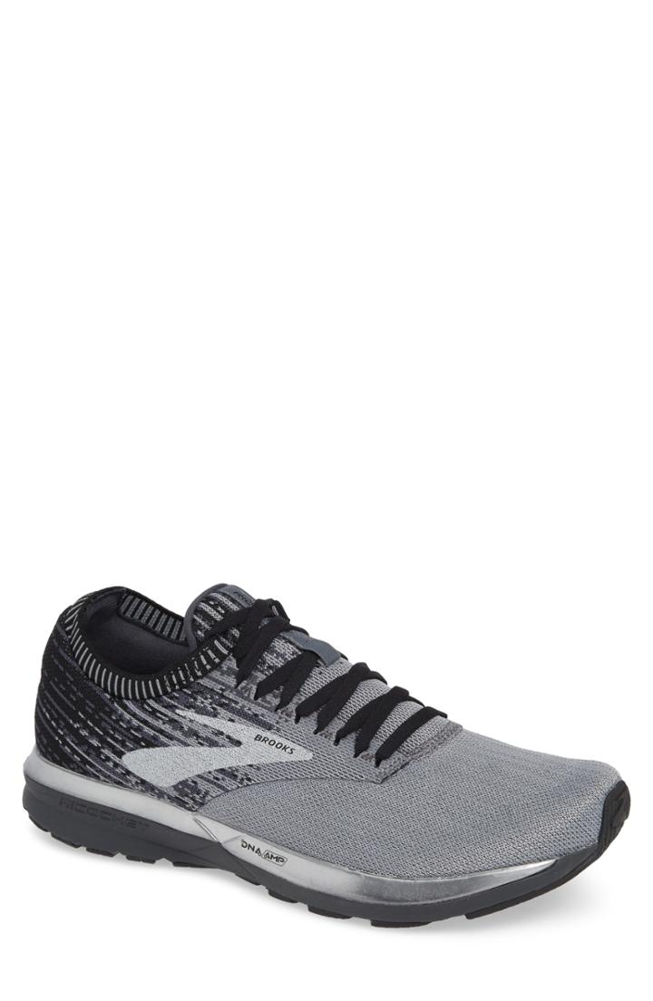 Men's Brooks Ricochet Running Shoe .5 D - Grey