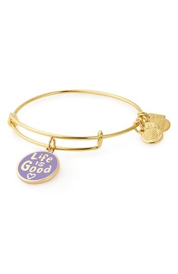Women's Alex And Ani Charity By Design Life Is Good Bangle