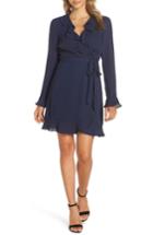 Women's Bardot Tulip Georgette Dress - Blue