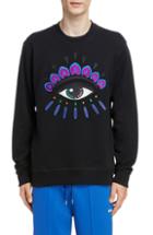 Men's Kenzo Embroidered Eye Sweatshirt, Size - Black