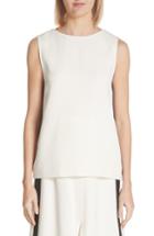 Women's Burberry Derora Sleeveless V-back Top Us / 38 It - Ivory