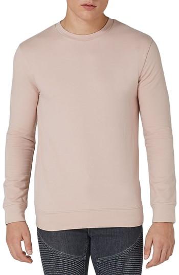 Men's Topman Ultra Muscle Fit Sweatshirt - Pink