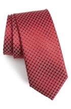 Men's Nordstrom Men's Shop Wall Street Medallion Silk Tie, Size - Red