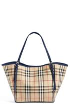Burberry Small Canter Horseferry Check Tote - Beige