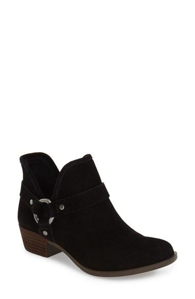 Women's Lucky Brand 'bashira' Split Bootie M - Black
