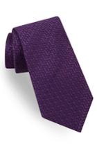 Men's Ted Baker London Groovy Neat Silk Tie, Size - Purple