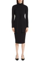 Women's St. John Collection Flat Rib Knit Skirt, Size - Black