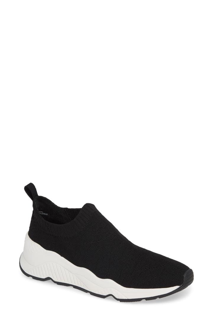 Women's Halogen Rain Sock Knit Sneaker M - Black