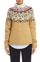 Women's Acne Studios Sirius Heavy Icelandic High Neck Sweater - Beige