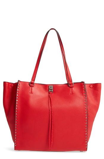 Rebecca Minkoff Darren Deerskin Leather Tote - Red