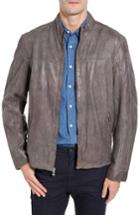 Men's Missani Le Collezioni Lambskin Leather Jacket, Size - Grey
