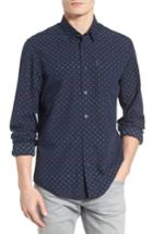 Men's Ben Sherman Mod Fit Print Woven Shirt - Blue