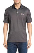 Men's Tommy Bahama 'nfl Double Eagle Spectator' Bird's-eye Polo - Black