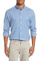 Men's Gant Windblown Oxford Extra Slim Fit Check Sport Shirt - Blue