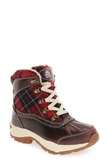 Women's Kodiak 'rochelle' Waterproof Insulated Winter Boot M - Red