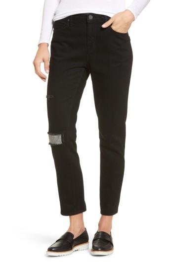 Women's Parker Smith Anti-fit Ankle Straight Jeans - Black