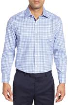 Men's English Laundry Regular Fit Check Dress Shirt .5 - 32/33 - Blue