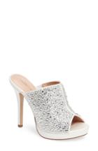 Women's Lauren Lorraine Mimi Embellished Slide Sandal M - White