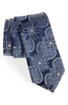 Men's Nordstrom Men's Shop Casey Medallion Silk Tie, Size - Blue