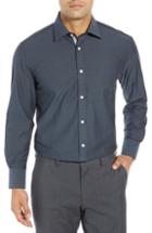 Men's English Laundry Regular Fit Print Dress Shirt .5 - 32/33 - Black
