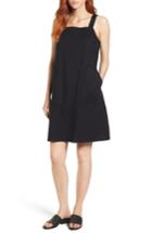 Women's Eileen Fisher Stretch Organic Cotton Tank Dress, Size - Black