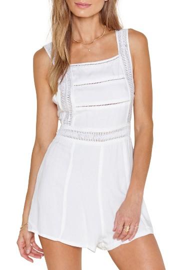 Women's Amuse Society Sarafina Romper - Ivory