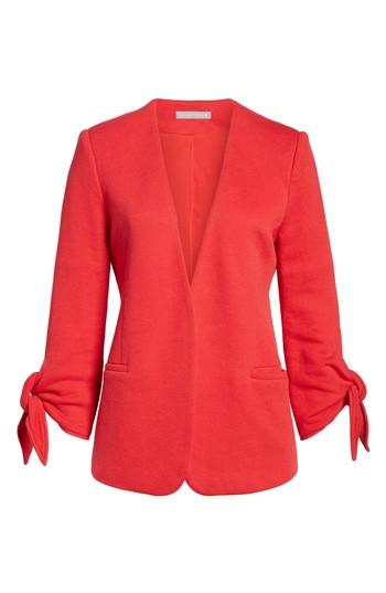 Women's Gibson Tie Sleeve Knit Blazer - Red