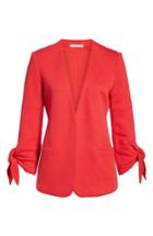 Women's Gibson Tie Sleeve Knit Blazer - Red