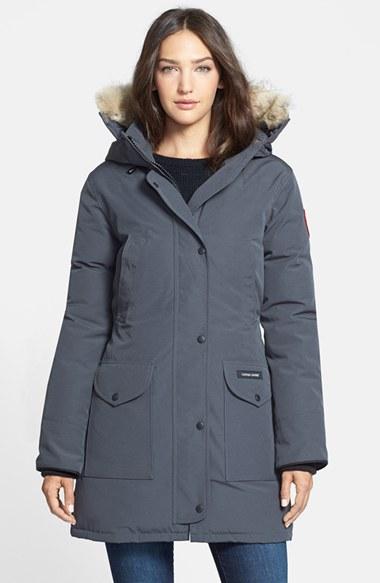 Women's Canada Goose 'trillium' Regular Fit Down Parka With Genuine Coyote Fur Trim