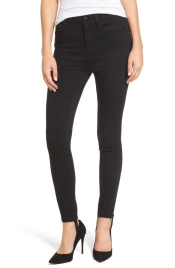 Women's Afrm Luma High Waist Skinny Stirrup Jeans - Black