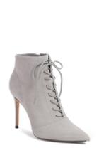 Women's Something Navy Orchid Leather Bootie .5 M - Grey