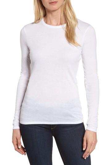Women's Nordstrom Signature Crewneck Rib Knit Top - White