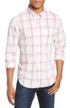 Men's Bonobos Summerweight Slim Fit Plaid Sport Shirt R - White