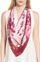 Women's Ted Baker London Serenity Square Silk Scarf, Size - Pink