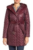 Women's Cole Haan 'thermore' Water Repellent Quilted Coat - Red