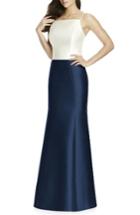 Women's Dessy Collection Sateen Twill Mermaid Skirt - Blue