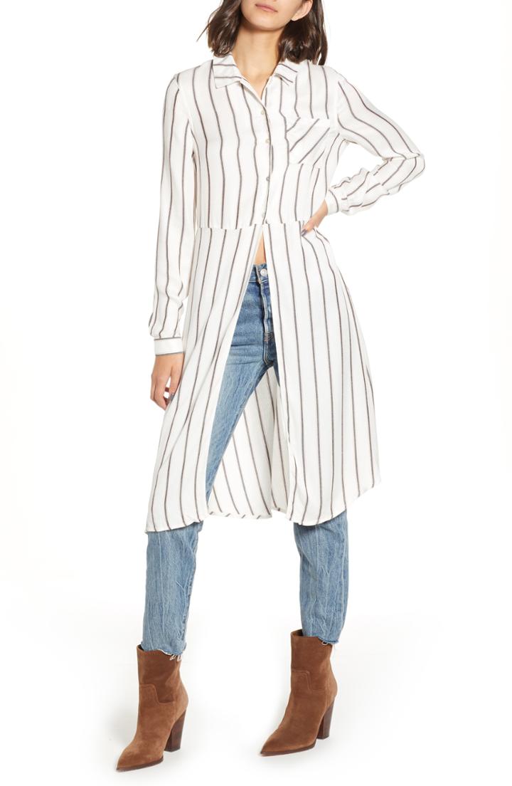 Women's Lira Clothing Avery Stripe Tunic - Ivory