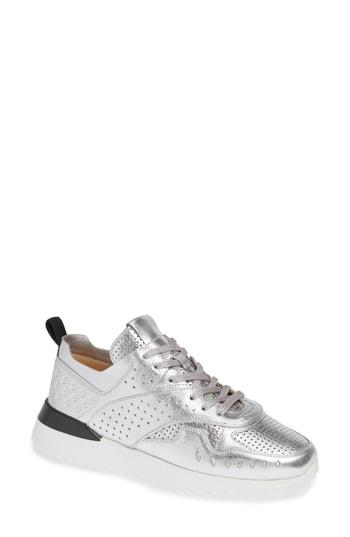 Women's Tod's Lace-up Running Sneaker Us / 37eu - Metallic