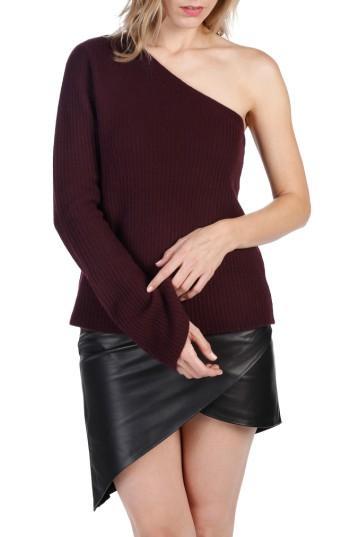 Women's Rosie Hw X Paige Hadlee One-shoulder Sweater - Red